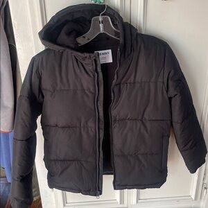 Old Navy Black Hooded Puffer Jacket